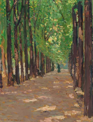 Une allee dans le Parc du Chateau de Versailles by Henri Martin Oil Painting