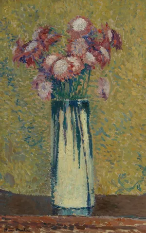 Vase de fleurs by Henri Martin Oil Painting