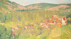 Vue de Labastide-du-Vert by Henri Martin Oil Painting
