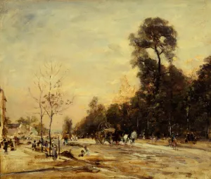 La route de la Revolte, le soir by Henri Michel-Levy Oil Painting