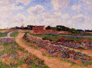 A Path in Cholars, Finistere by Henri Moret - Oil Painting Reproduction