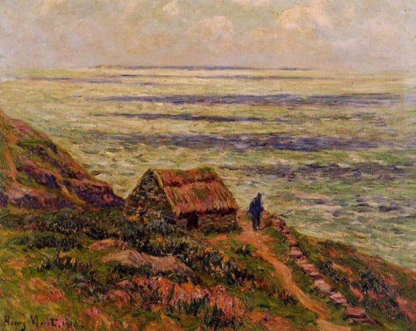 Cliffs of Jaboure by Henri Moret - Hand-Painted Oil Painting Reproduction
