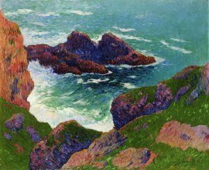 Cote du Large Oil painting by Henri Moret