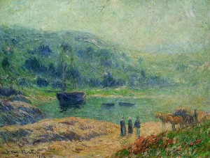 Creek in Brittany by Henri Moret - Oil Painting Reproduction