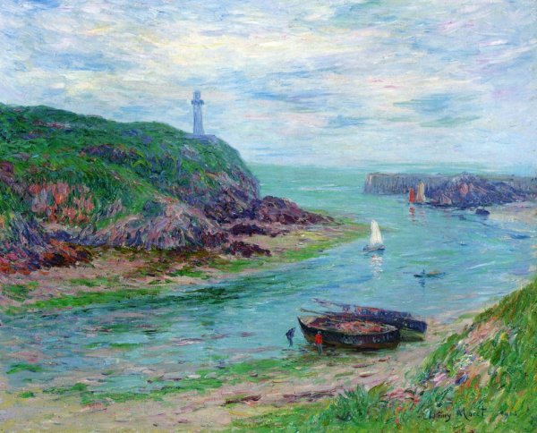 Doelan, Low Tide by Henri Moret - Hand-Painted Oil Painting Reproduction