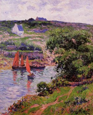 Dolain, Finistere by Henri Moret Oil Painting
