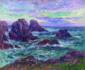 Evening at Ouessant Oil painting by Henri Moret