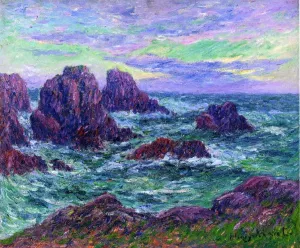 Evening at Ouessant by Henri Moret - Oil Painting Reproduction