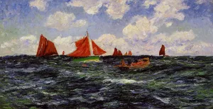 Fishing Boats off the Coast