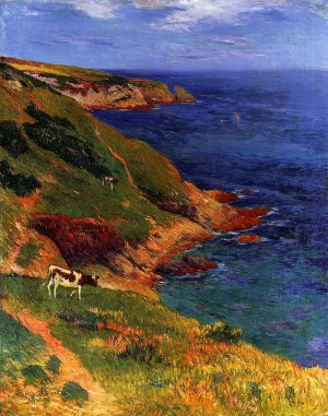 Ile de Groux Oil painting by Henri Moret
