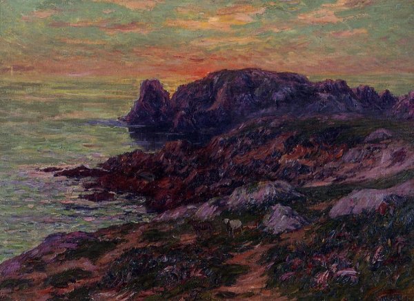 Ile d'Ouessant, Finistere by Henri Moret - Hand-Painted Oil Painting Reproduction