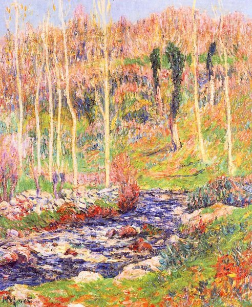 Ile Near Quimperle by Henri Moret - Hand-Painted Oil Painting Reproduction