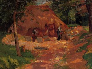 Les Saboriers by Henri Moret Oil Painting