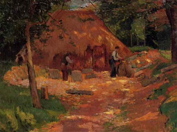 Les Saboriers by Henri Moret - Hand-Painted Oil Painting Reproduction