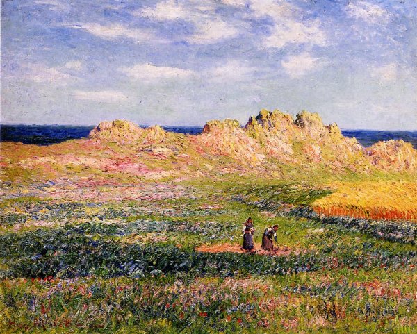 Main Product Photo of L'Ile d'Ouessant Painting by Henri Moret