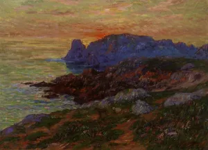 L'Ille d'Ouessant, Fininstere by Henri Moret - Oil Painting Reproduction