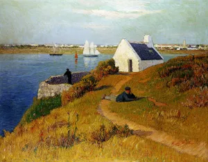 LOrient Harbor by Henri Moret Oil Painting