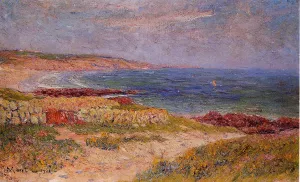 Raguenez Beach, Finistere painting by Henri Moret