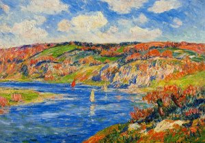 Riviere de St. Paurice, Finistere Oil painting by Henri Moret
