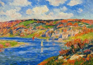 Riviere de St. Paurice, Finistere Oil painting by Henri Moret