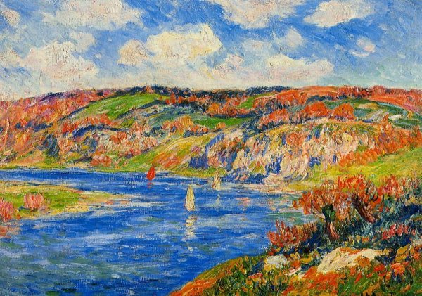 Riviere de St. Paurice, Finistere by Henri Moret - Hand-Painted Oil Painting Reproduction