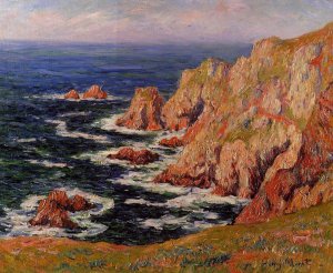Sea Coast Oil painting by Henri Moret