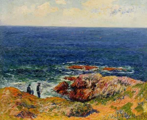 The Breton Coast Oil painting by Henri Moret