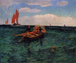 The Breton Sea Oil painting by Henri Moret