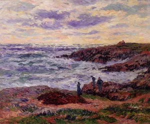 The Coast at Doelan also known as Sea by Henri Moret Oil Painting