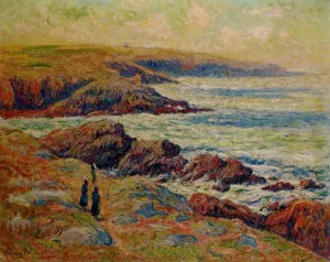 The Coast near Douarnenez by Henri Moret - Oil Painting Reproduction