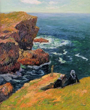 The Coast of Moelan Oil painting by Henri Moret