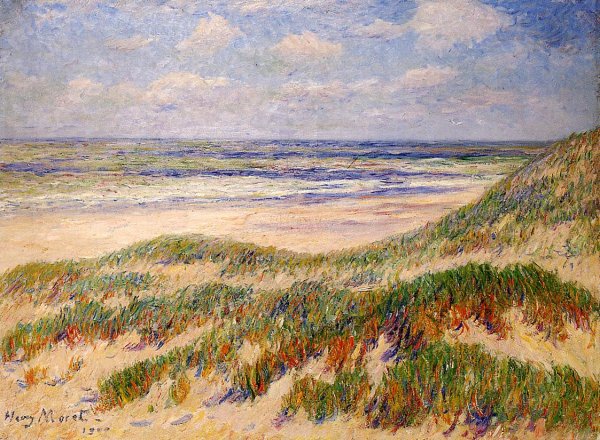 The Dunes at Egmond, Holland by Henri Moret - Hand-Painted Oil Painting Reproduction