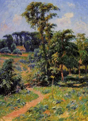 The Pen-Clun Valley, Clohars, Caronet by Henri Moret Oil Painting