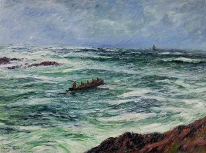 The Pilot, The Coast of Brittany by Henri Moret - Oil Painting Reproduction