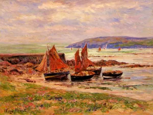 The Port at Loch by Henri Moret - Oil Painting Reproduction