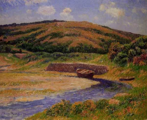 The Port of Guilly, Finistere by Henri Moret Oil Painting