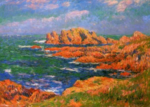 The Rocks at Ouessant painting by Henri Moret
