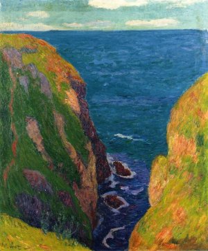 Trou de l'Enfer at Groix Oil painting by Henri Moret