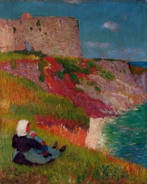 View of Port Louis Oil painting by Henri Moret