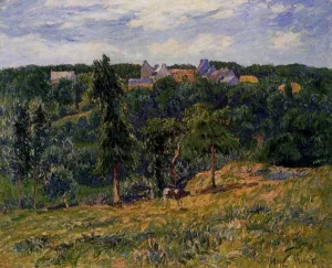 Village near Clohars by Henri Moret Oil Painting