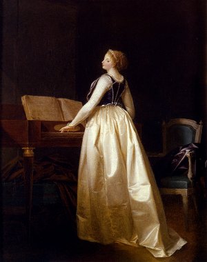 A Lady Playing The Virginals