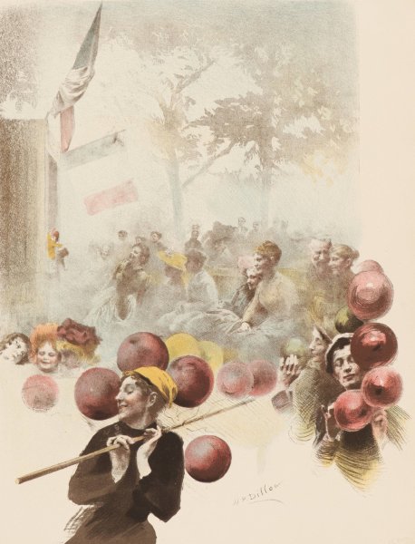 Polichinelle  by Henri-Patrice Dillon - Hand-Painted Oil Painting Reproduction