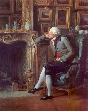 Baron De Besenval In His Study painting by Henri Pierre Danloux