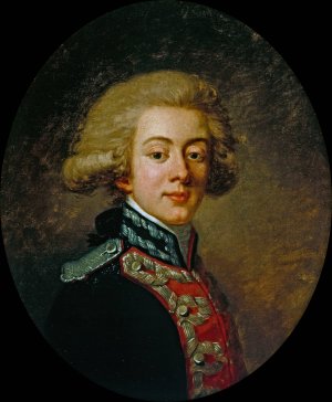 Portrait d'un officier des carabiniers by Henri-Pierre Danloux Oil Painting
