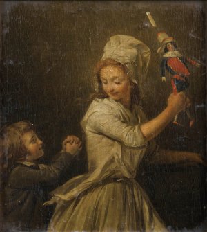 The Doll by Henri-Pierre Danloux Oil Painting