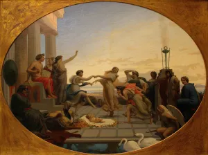 The Birth of Pindar by Henri-Pierre Picou Oil Painting