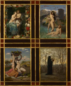 The Four Seasons by Henri-Pierre Picou Oil Painting
