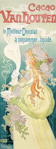Cacao Van Houten by Henri Privat-Livemont Oil Painting