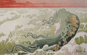 La Vague by Henri Privat-Livemont Oil Painting