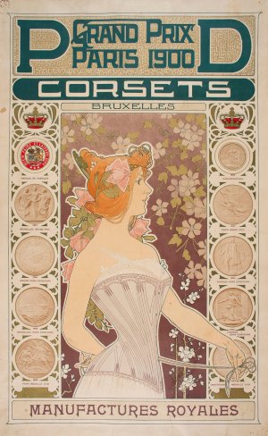 Pd Corsets by Henri Privat-Livemont Oil Painting